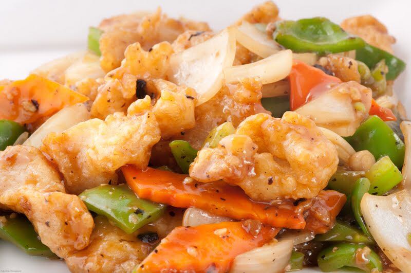 Order Fish Fillet with Black Bean Sauce food online from China A Go Go store, Las Vegas on bringmethat.com