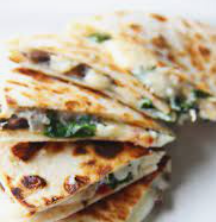 Order Spinach and Cheese Quesadilla food online from Mexican Frenzy store, San Francisco on bringmethat.com