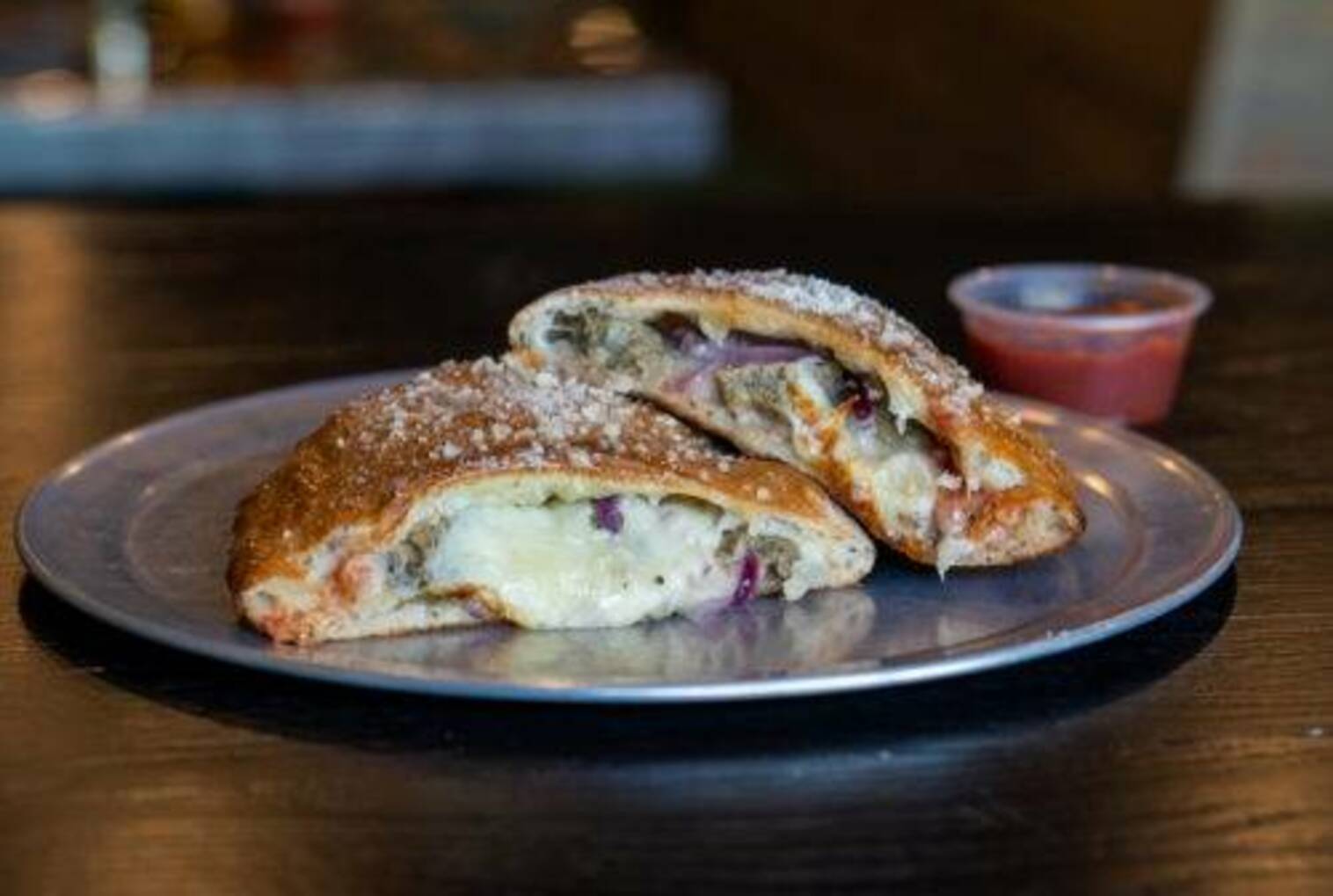 Order Moonbeam Meatball Dream Calzone (8" Personal) food online from Peace Love And Pizza store, Alpharetta on bringmethat.com