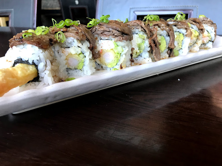 Order Surf & Turf Special Roll food online from Sushi Nori store, Escondido on bringmethat.com
