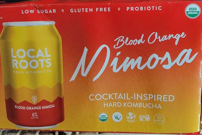 Order Local Roots (blood orange mimosa) 6pk cans 12oz. food online from Hub Market & Deli store, San Diego on bringmethat.com