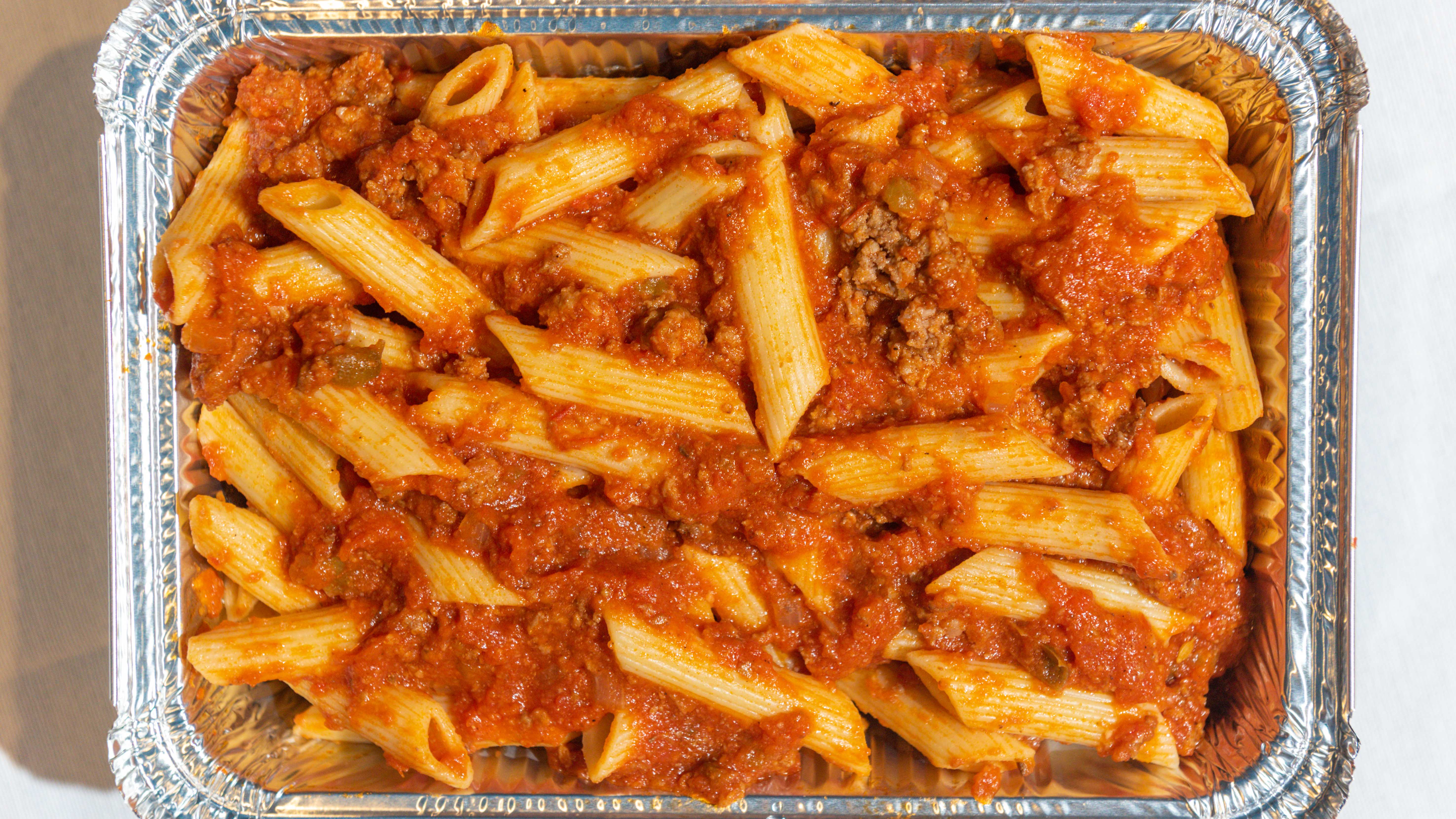 Order Meaty Ziti Penne food online from John'S Incredible Pizza store, Modesto on bringmethat.com