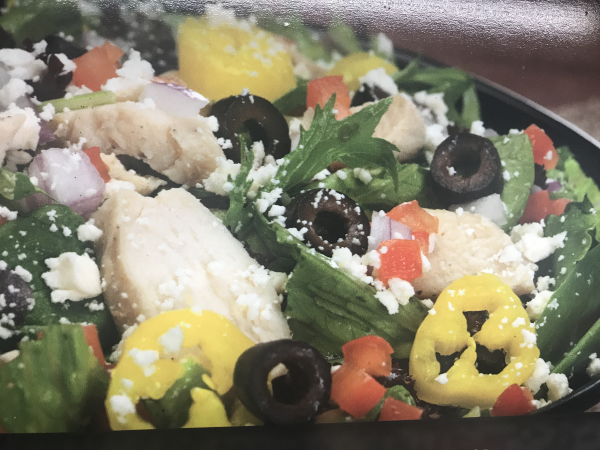 Order  M Mediterranean Salad food online from Godfathers Pizza store, Spring Valley on bringmethat.com