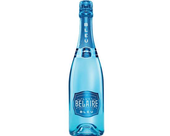 Order Luc Belaire Bleu, 750mL bottle (12.5% ABV) food online from Moby Liquor store, Los Angeles on bringmethat.com