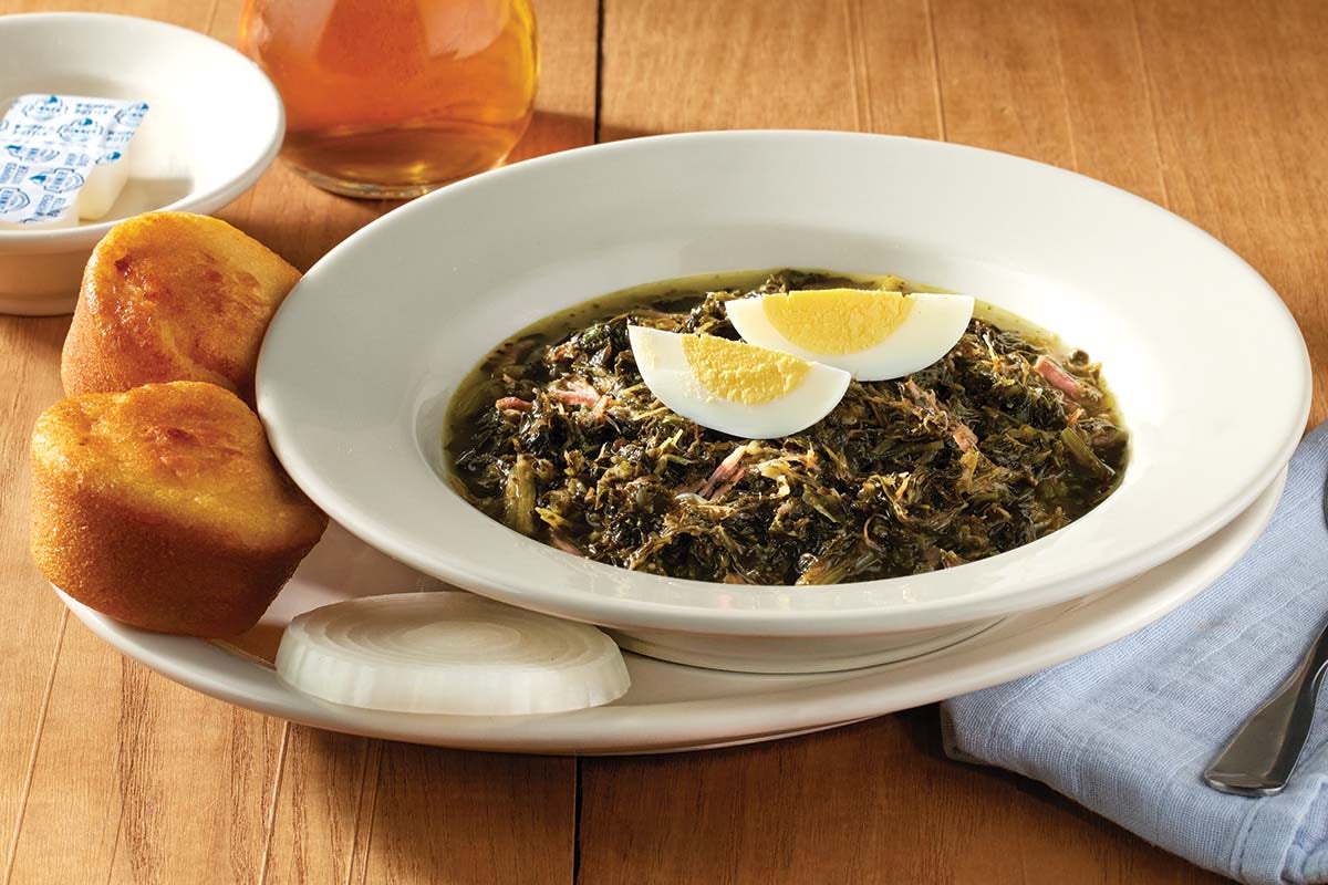 Order Bowl of Turnip Greens food online from Cracker Barrel Old Country Store store, Calhoun on bringmethat.com