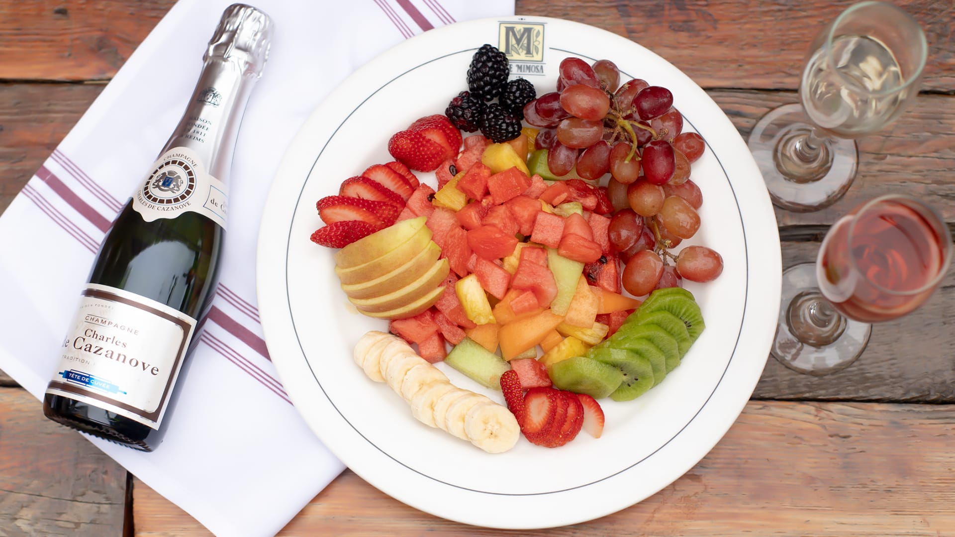 Order Fresh Fruit Plate Brunch food online from Cafe Mimosa store, San Clemente on bringmethat.com
