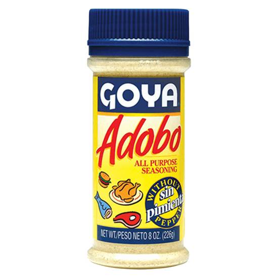 Order Goya Adobo All Purpose Seasoning without Pepper 8oz food online from Drinks At Your Door by Gopuff store, Santa Maria on bringmethat.com