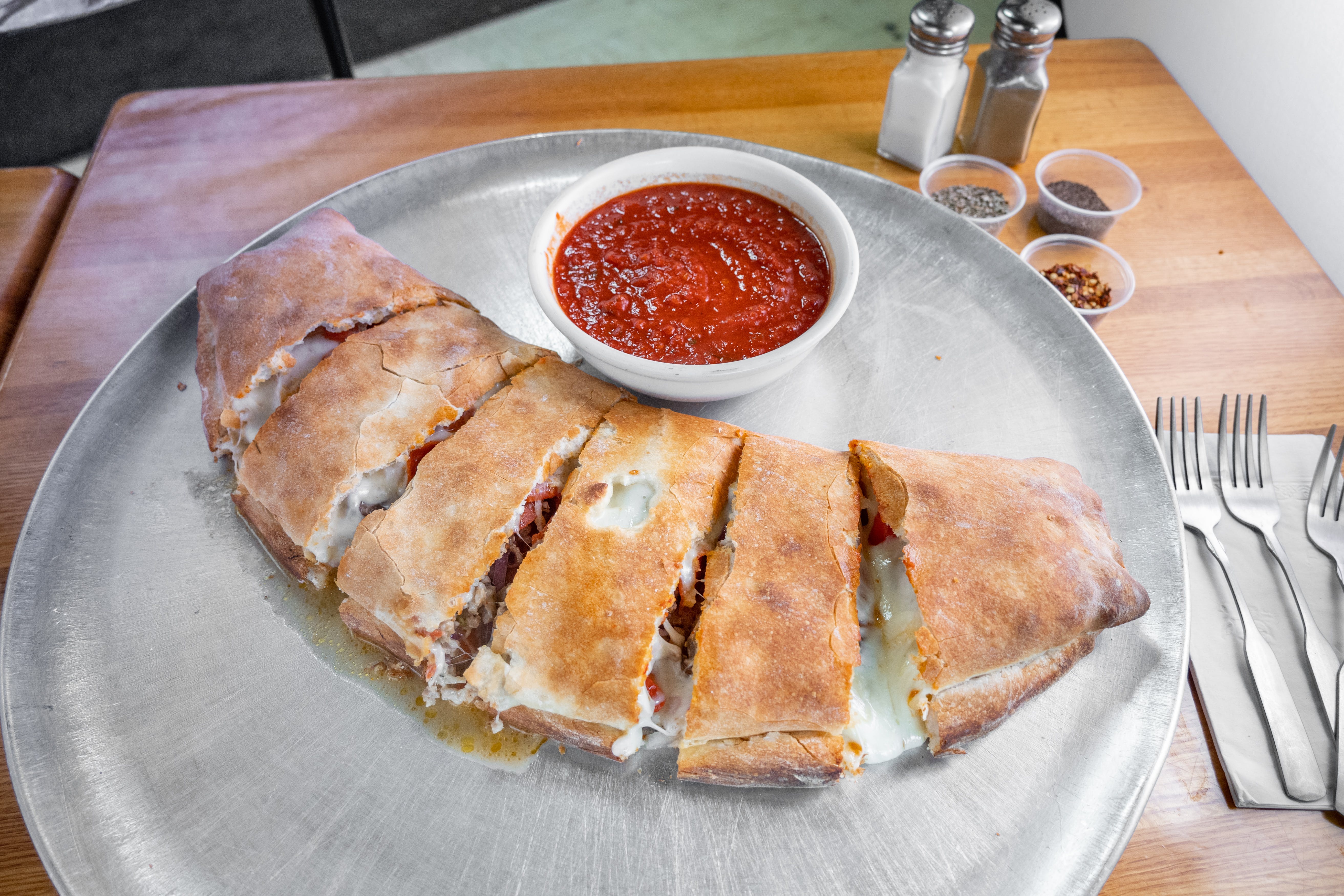 Order Vegetable Stromboli - Stromboli personal food online from Tony's Pizza & Pasta store, Plymouth Meeting on bringmethat.com