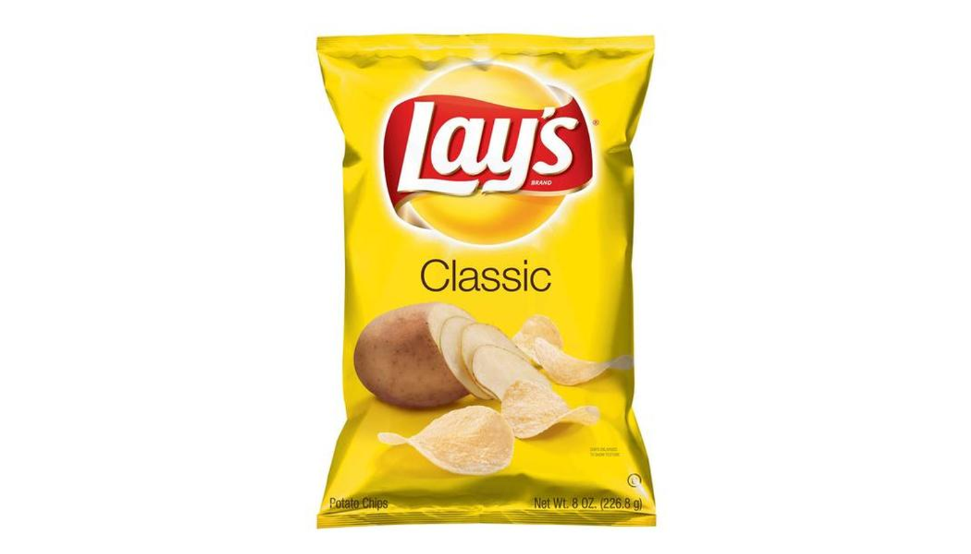 Order Lay's Potato Chips Classic 8 oz Bag food online from Ross Liquor store, Sylmar on bringmethat.com