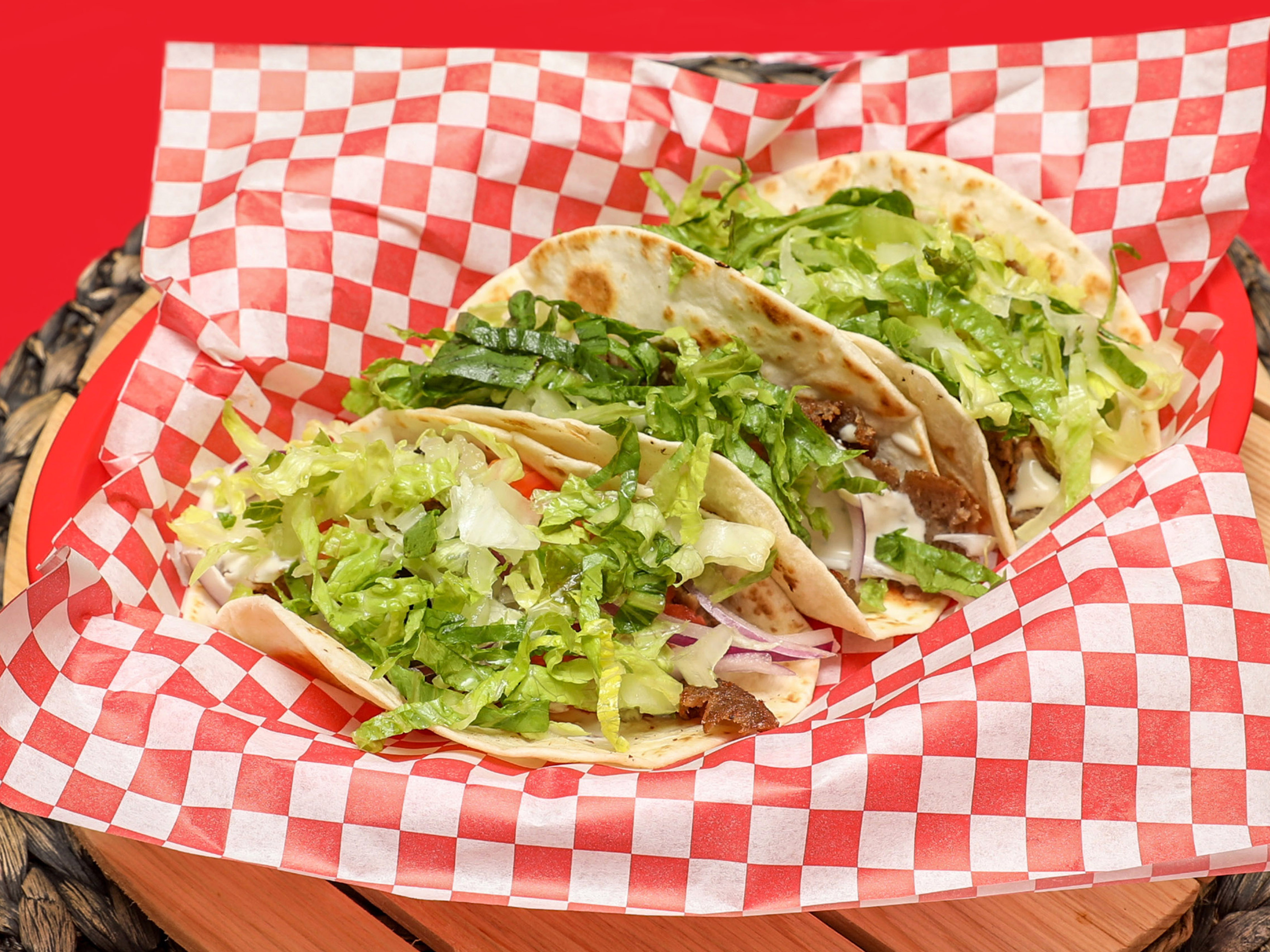 Order Chicken Soft Tacos food online from Go Go Gyro Grill store, Gahanna on bringmethat.com