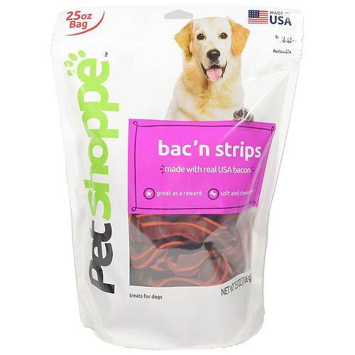 Order PetShoppe Bacon Strips - 25.0 oz food online from Walgreens store, Rome on bringmethat.com