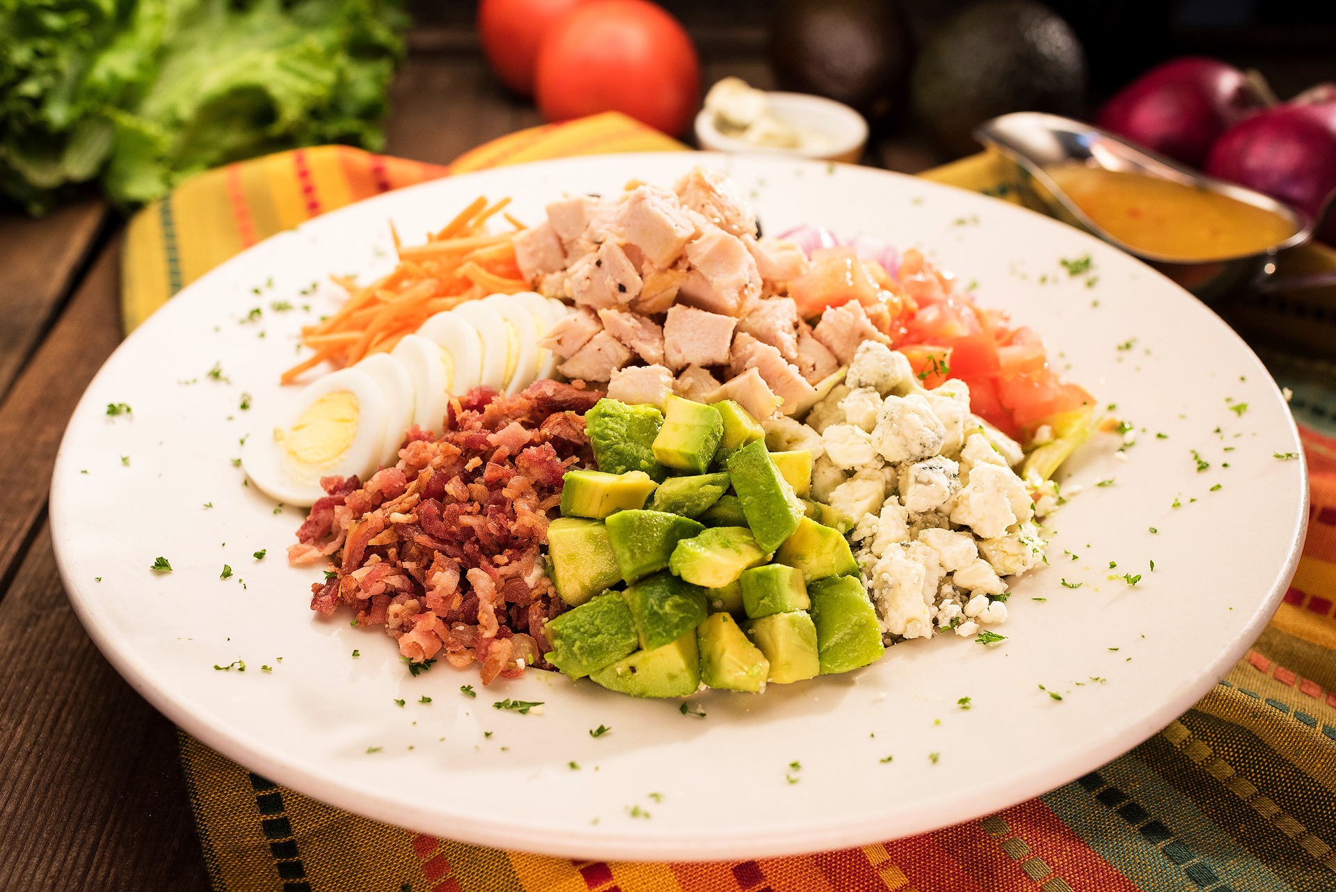 Order Cobb Salad food online from Perko Cafe Grill store, Modesto on bringmethat.com