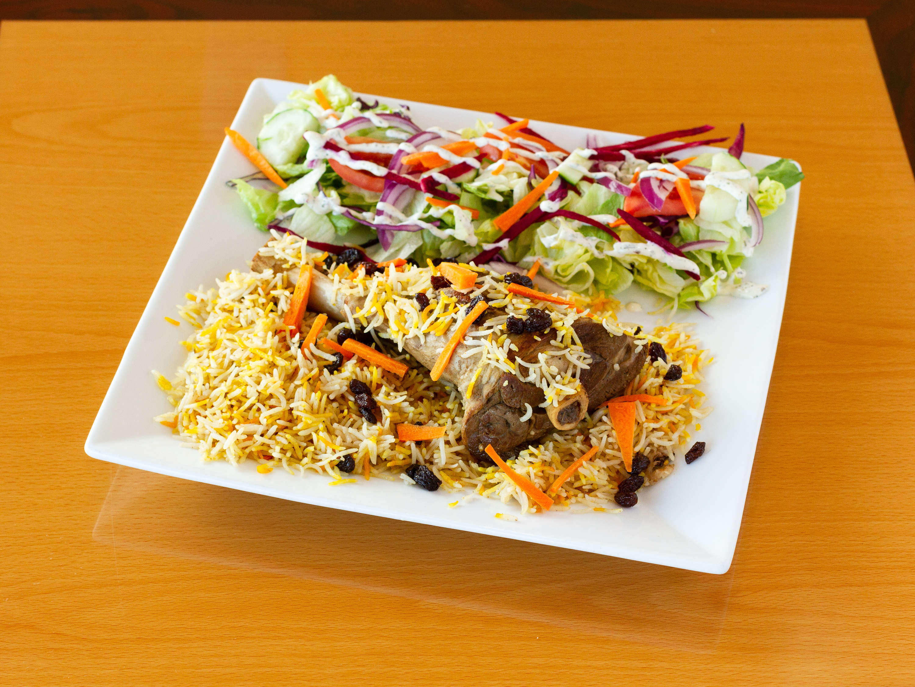 Order Kabuli Palaw with Mutton food online from Kabab Villa & Juice Lounge store, Gwynn Oak on bringmethat.com