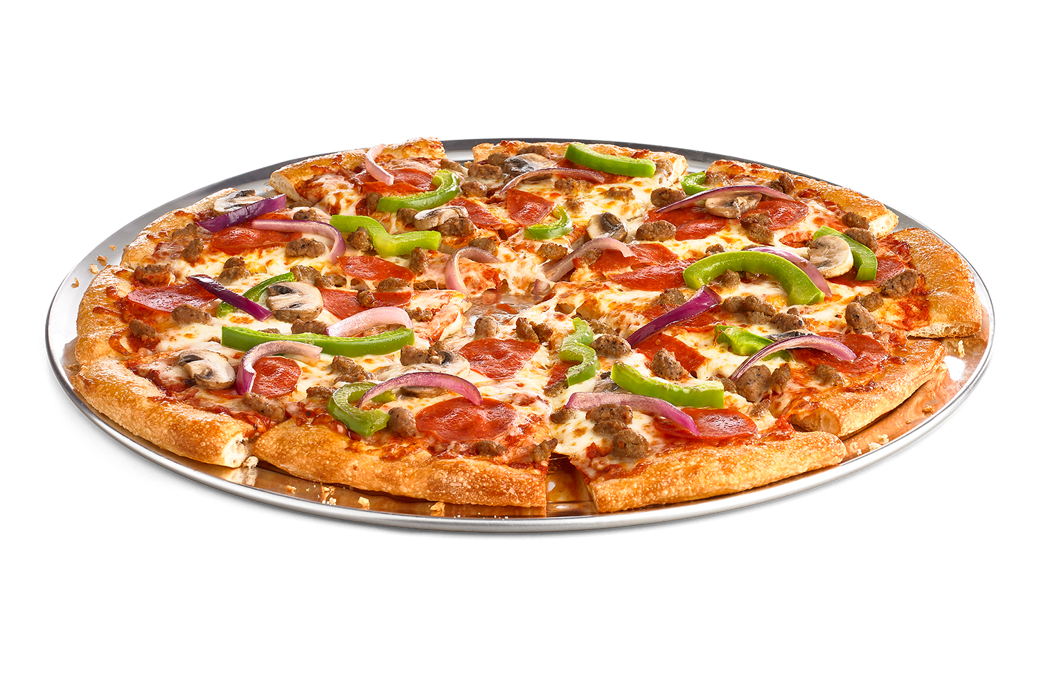 Order Giant Supreme Pizza food online from Cicis Pizza store, Terrell on bringmethat.com