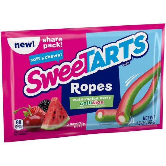 Order SweetTarts Ropes - Watermelon Berry Collision food online from IV Deli Mart store, Goleta on bringmethat.com