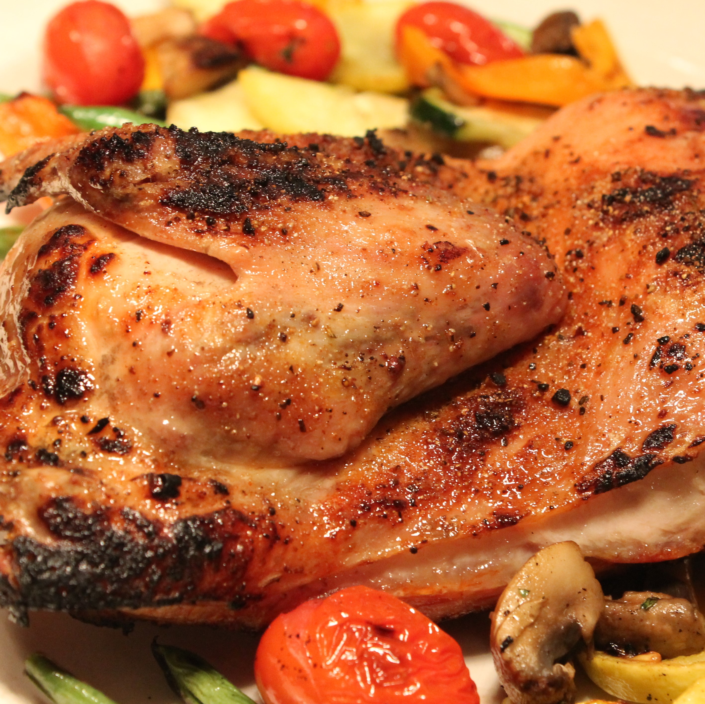 Order Char Broiled 1/2 Chicken food online from Wilma Patio Restaurant store, Newport Beach on bringmethat.com
