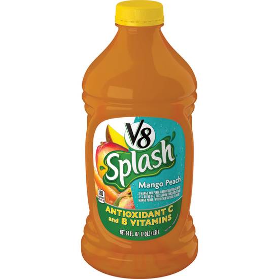 Order V8 Splash Mango Peach Flavored Juice Beverage, 64 FL OZ Bottle food online from Cvs store, VINELAND on bringmethat.com
