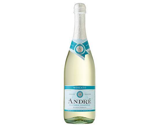 Order Andre Moscato, 750mL champagne (9.5% ABV) food online from Signal Liquor store, Signal Hill on bringmethat.com