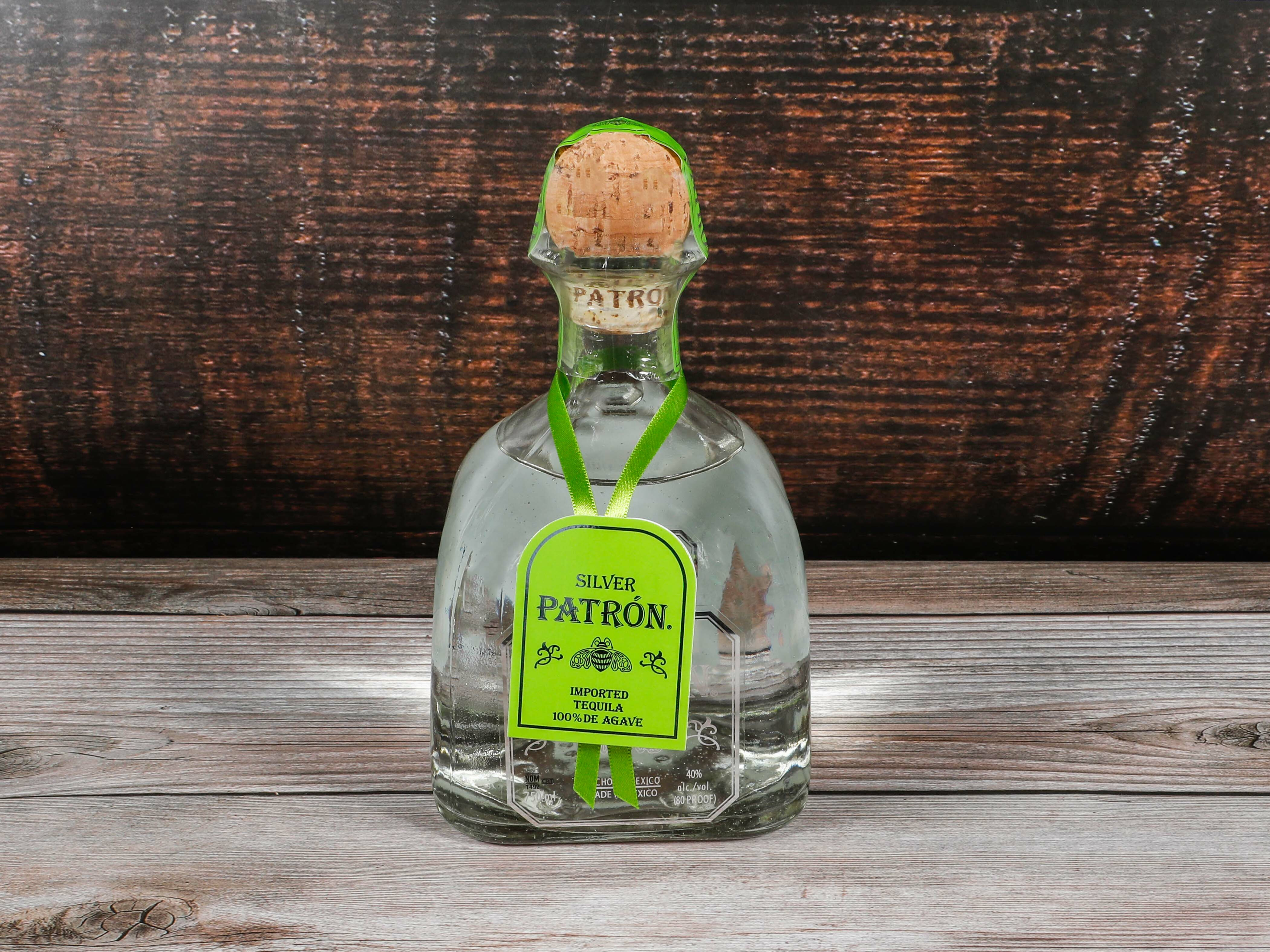 Order Patron Silver, 750 ml. Tequila (40.0% ABV) food online from Jay Vee Liquors store, El Cerrito on bringmethat.com