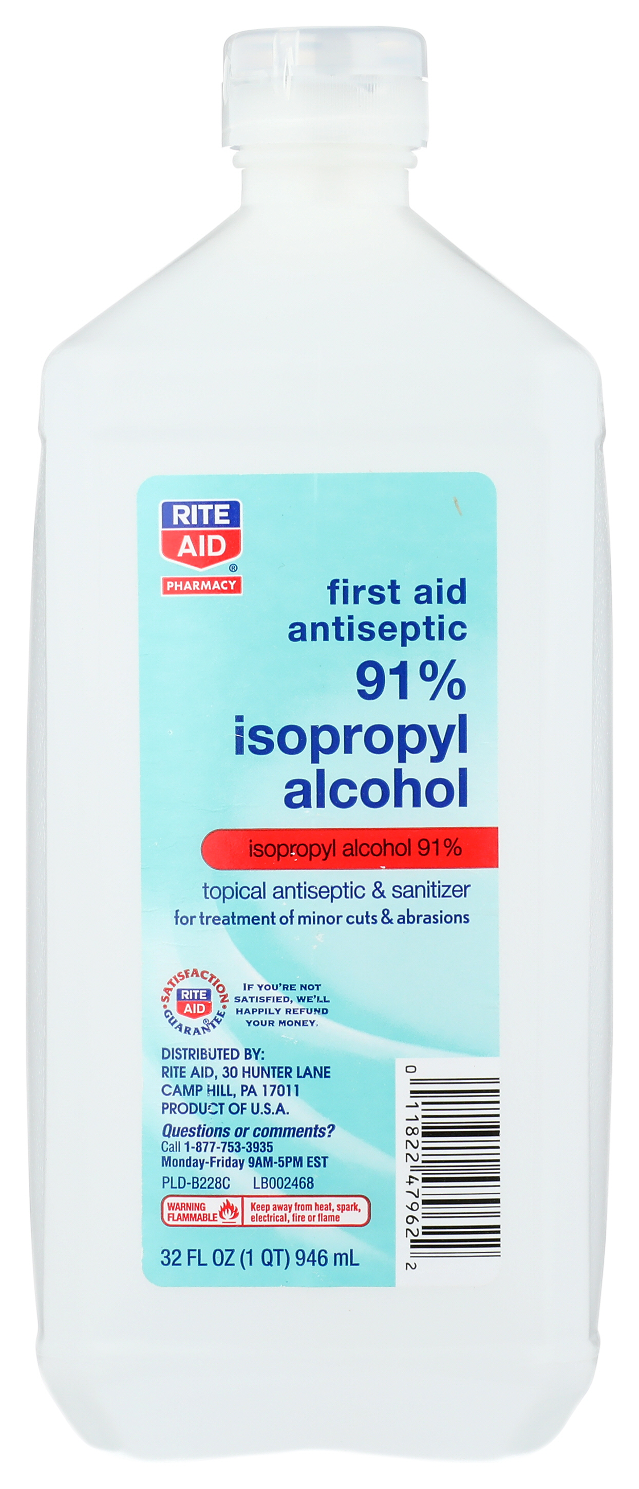 Order Rite Aid Isopropyl Rubbing Alcohol 91% - 32 fl oz food online from Rite Aid store, SUFFOLK on bringmethat.com