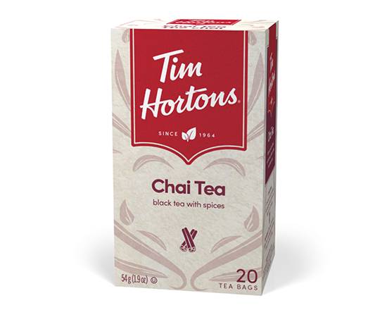 Order Chai Specialty Tea Bags, 20ct Box food online from Tim Hortons store, Webster on bringmethat.com