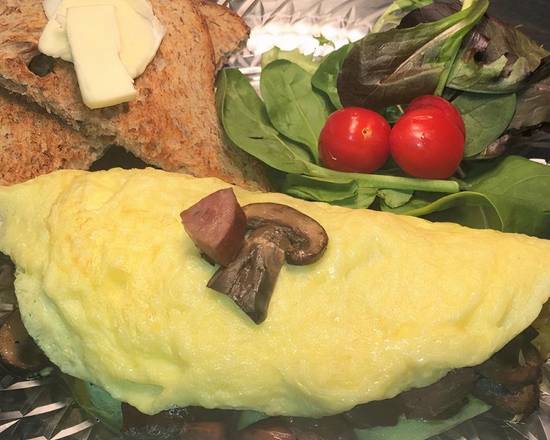 Order Veggie Omelette food online from Java Dive Organic Cafe store, Bee Cave on bringmethat.com