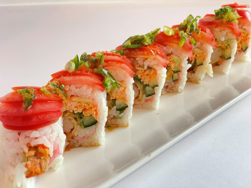 Order Red Passion Roll food online from Sushi Spott store, Mill Creek on bringmethat.com
