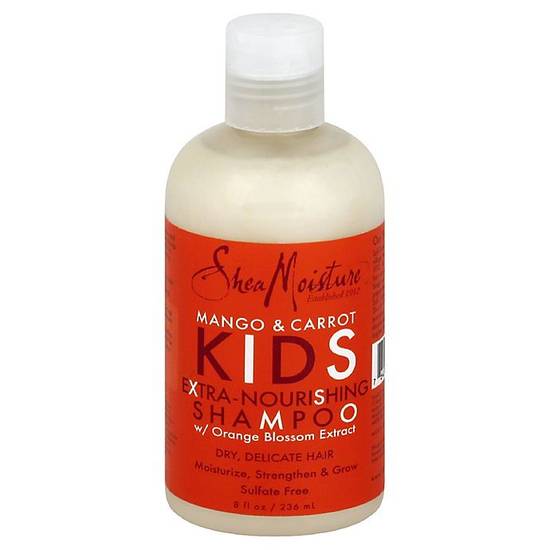 Order SheaMoisture® 8 fl. oz. Kids Extra Nourishing Shampoo in Mango & Carrot food online from Bed Bath &Amp; Beyond store, Portsmouth on bringmethat.com