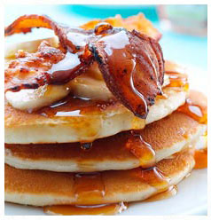 Order Pancakes with Meat food online from Mediterranean Grill And Bar store, New York on bringmethat.com