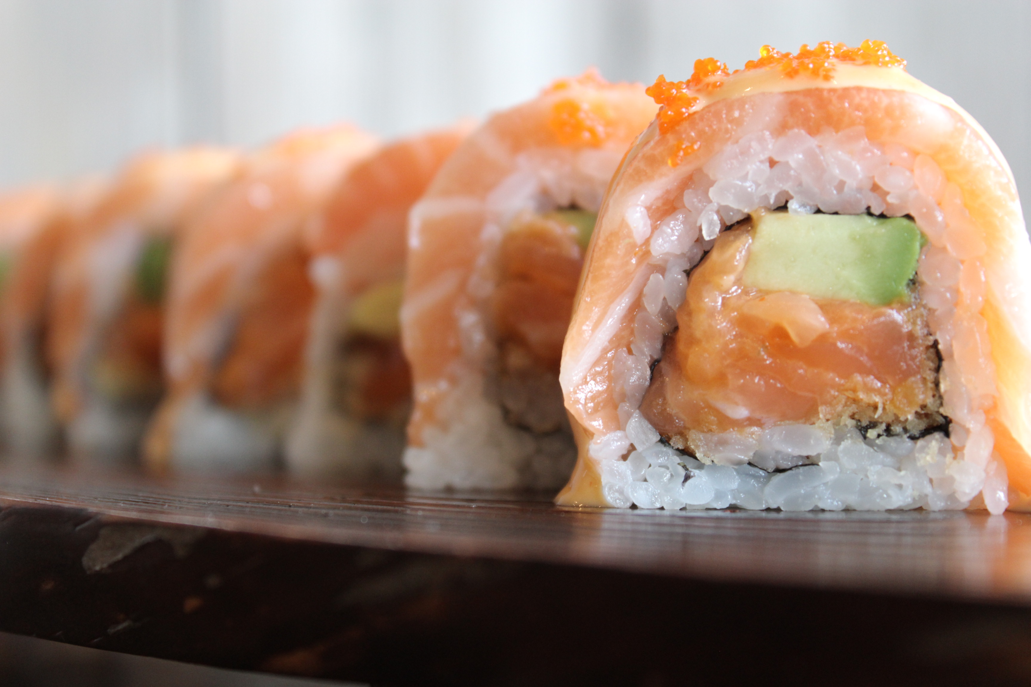 Order Fancy Salmon Roll food online from Zen Sushi & Sake store, Lexington on bringmethat.com