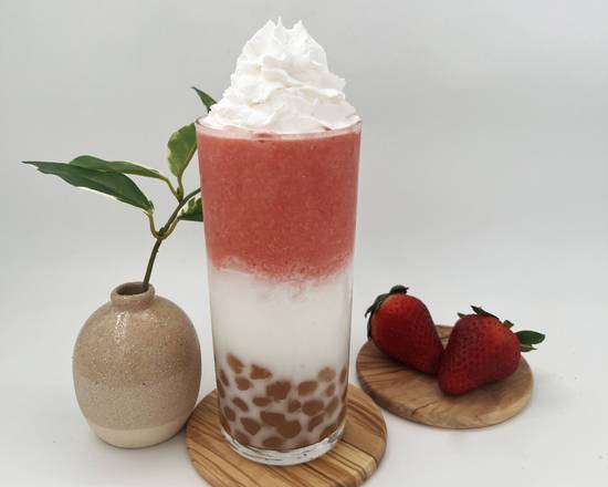 Order Strawberry Sunrise food online from Bubble Puff & Tea store, Pasadena on bringmethat.com