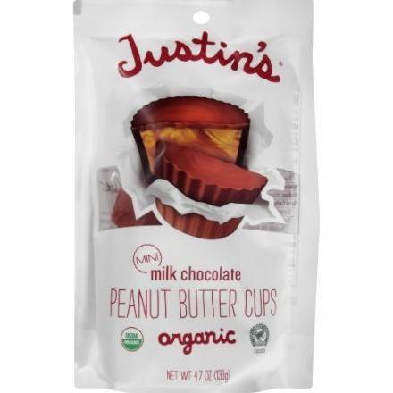 Order Justin's Mini Milk Chocolate Peanut Butter Cups (4.7 oz) food online from Light Speed Market store, Marietta on bringmethat.com