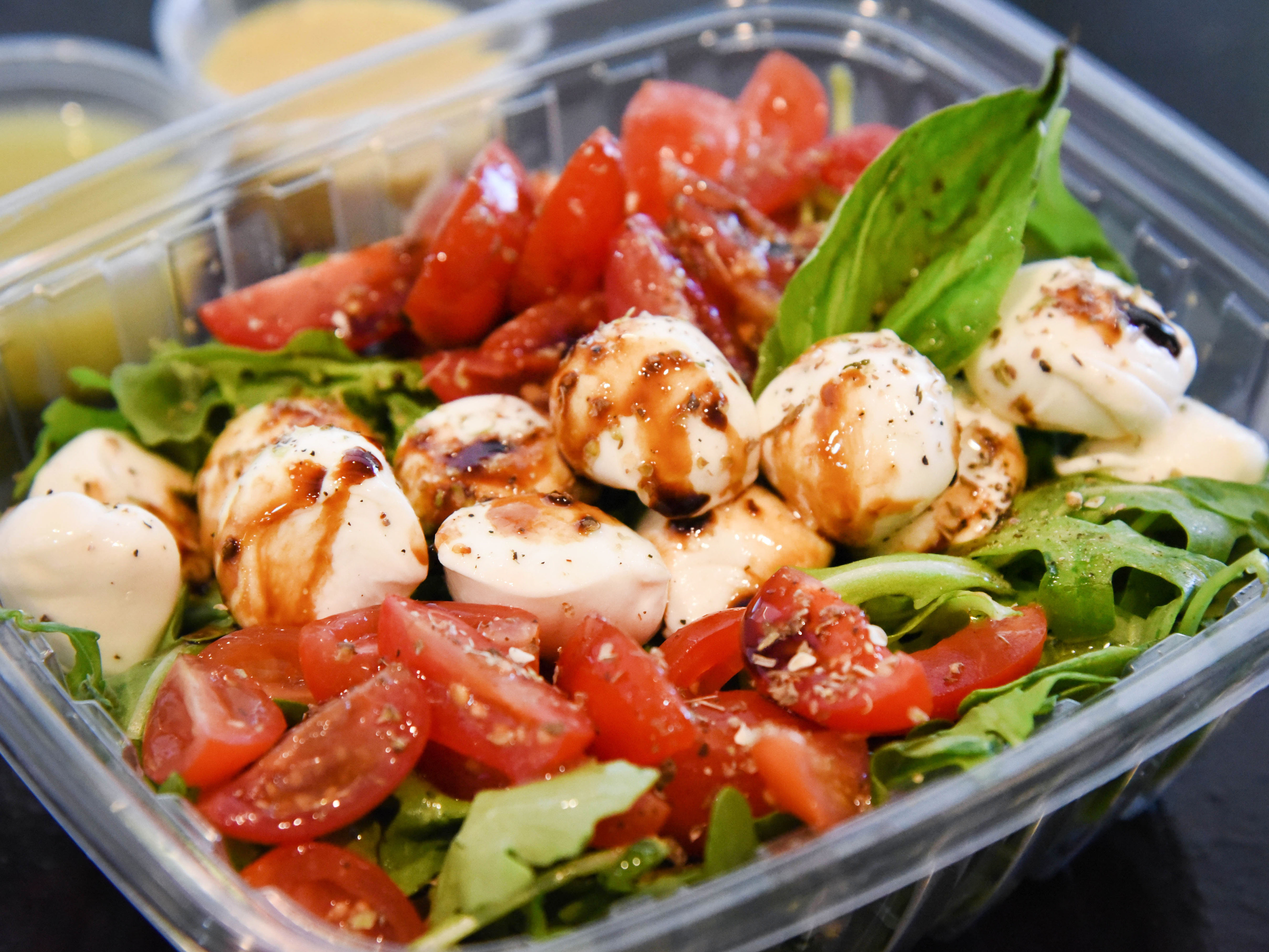 Order 24 oz. Caprese Salad (Gluten free- Vegetarian) food online from IL Baretto To Go store, New York on bringmethat.com
