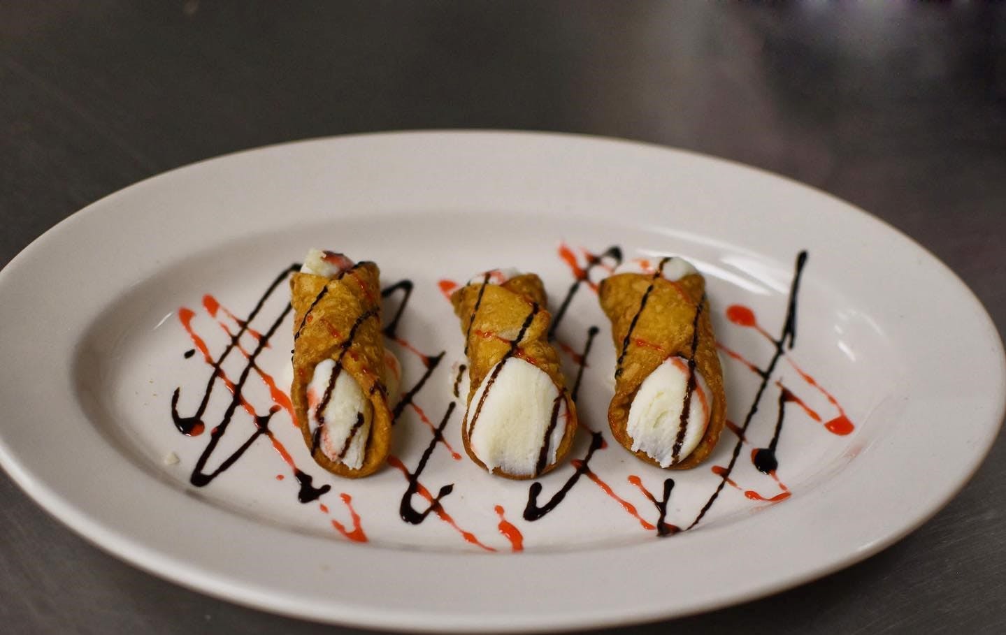Order Cannoli - 3 Pieces food online from Johnny's Pizza store, Brooklyn on bringmethat.com