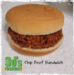 Order BBQ Chip Beef Sandwich food online from 3 J Fourway store, Natchitoches on bringmethat.com