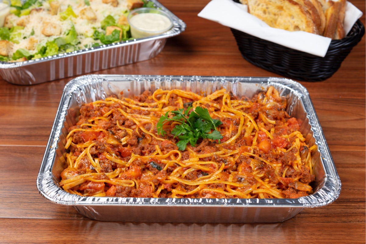 Order Linguine Bolognese food online from Panini Kabob Grill - Woodland Hills store, Woodland Hills on bringmethat.com