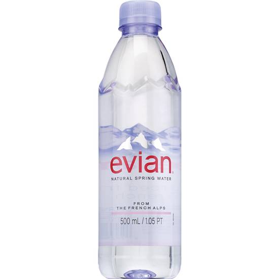 Order Evian Drinking Water SPRING Single 0.5 Liter Bottle food online from Cvs store, GREENWICH on bringmethat.com