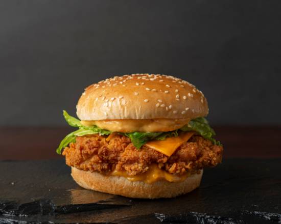 Order Cheesy Regular Chicken Sandwich food online from Top Notch Sandwiches store, Dallas on bringmethat.com