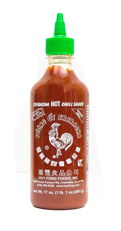 Order Bottle of Huy Fong Sriracha Garlic food online from California Tortilla store, Bowie on bringmethat.com