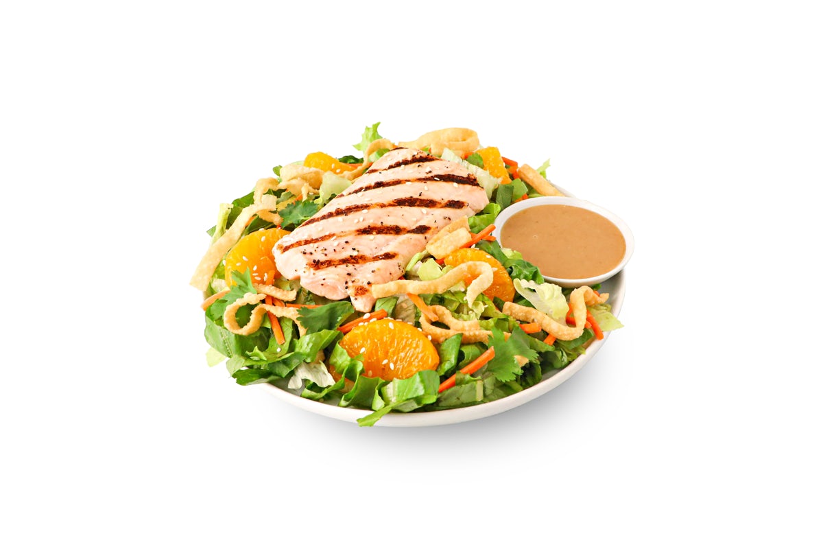 Order SIGNATURE CHINESE SALMON SALAD food online from Pick Up Stix store, Escondido on bringmethat.com