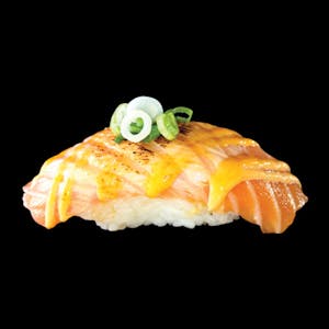 Order Seared Salmon Nigiri food online from Sushi Go Go store, San Francisco on bringmethat.com
