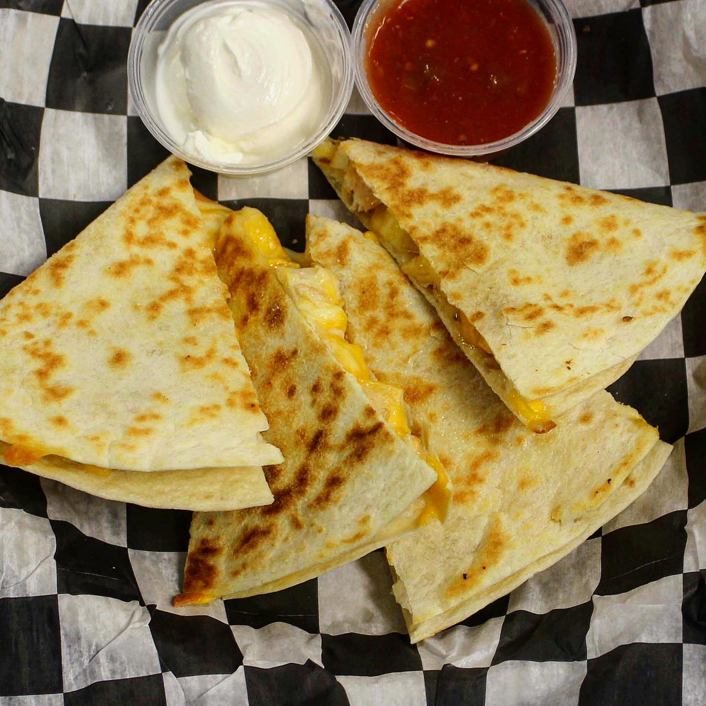 Order Cheese Quesadilla food online from Pit Road Bar & Grill store, Charlotte on bringmethat.com