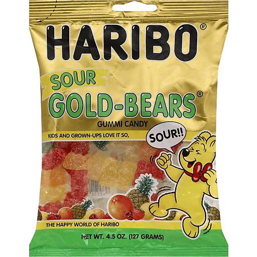 Order Haribo Sour Gold Bears (4.5 OZ) 129787 food online from Bevmo! store, Chico on bringmethat.com