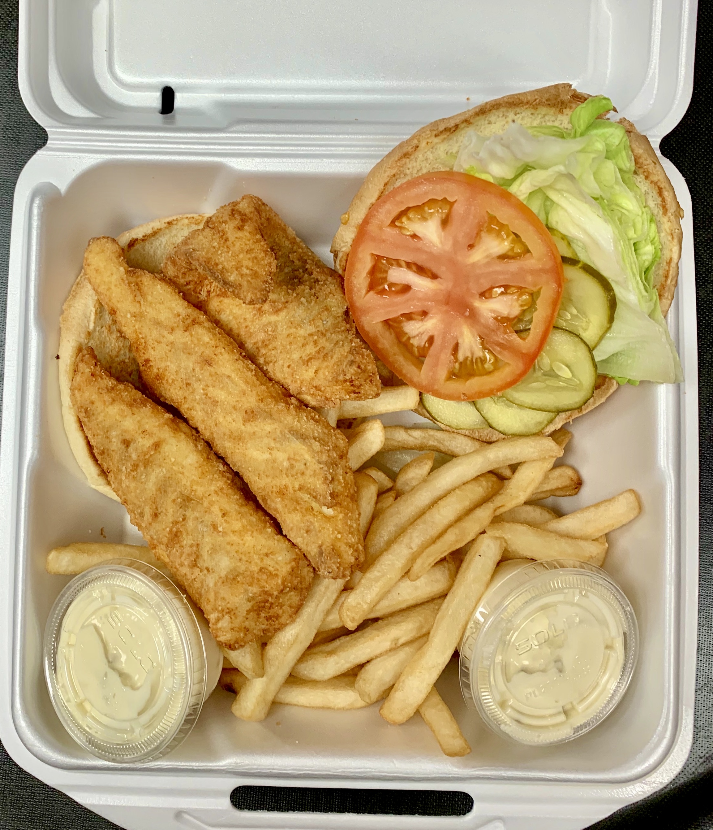 Order Fish Sandwich food online from Mom Restaurant store, Trenton on bringmethat.com