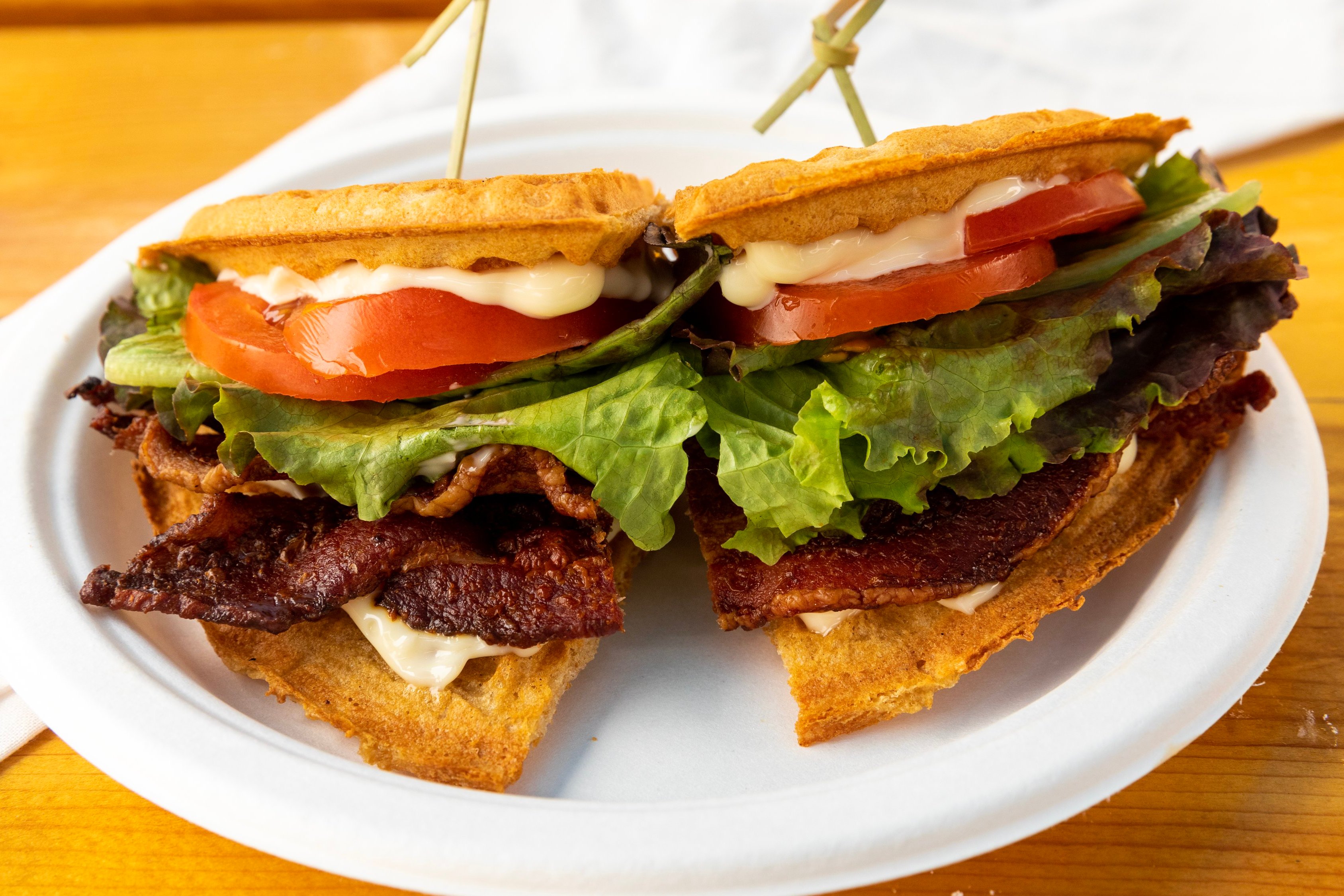 Order BLT food online from Smaaken Waffle Sandwiches store, Beaverton on bringmethat.com
