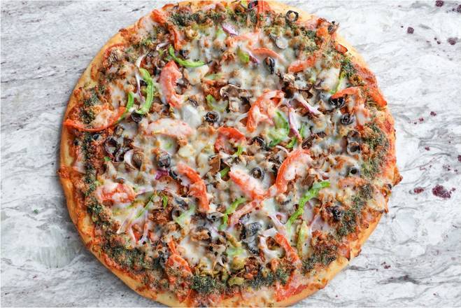 Order Herbivore Pizza food online from Center Court Pizza & Brew store, Clute on bringmethat.com