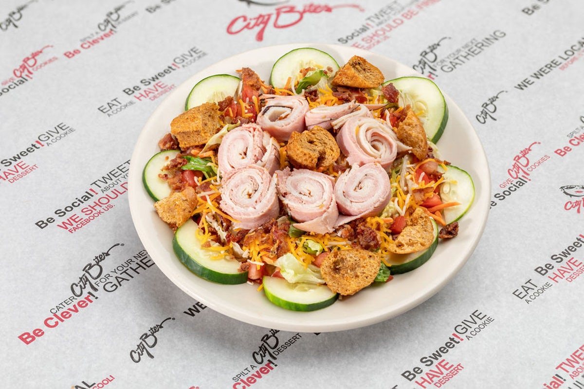 Order Chef Salad food online from City Bites Subs store, Warr Acres on bringmethat.com
