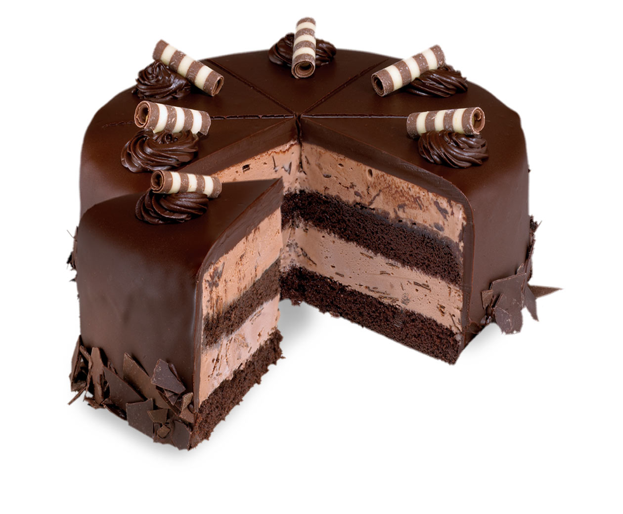 Order Round Midnight Delight Cake food online from Cold Stone Creamery store, Savannah on bringmethat.com