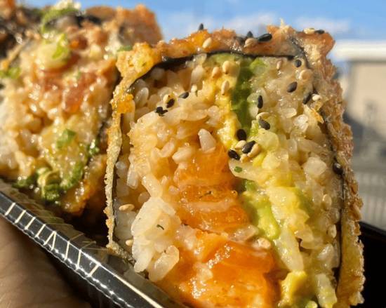 Order Katsu-bi ( spicy salmon ) food online from 808 Sushi Express store, Las Vegas on bringmethat.com