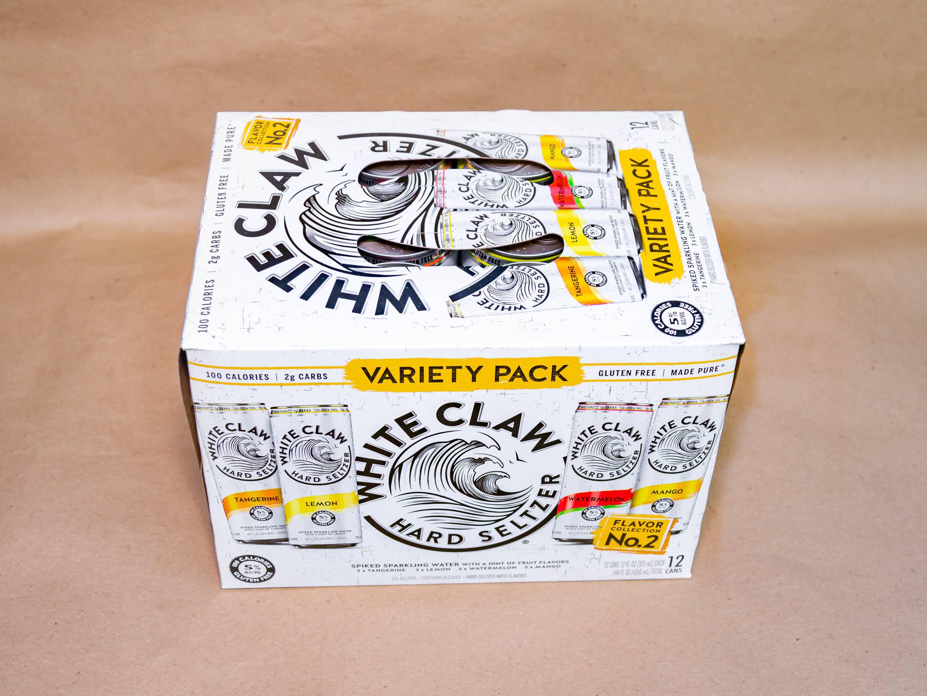 Order 12 oz. 12 Pack White Claw Variety No.2 food online from Blue Moon Beer And Smoke Shop store, Holbrook on bringmethat.com